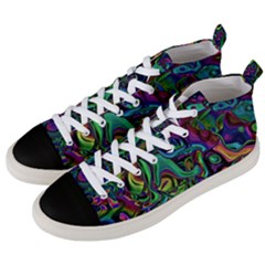 Brain Melt Men s Mid-top Canvas Sneakers by MRNStudios