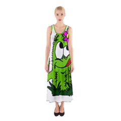 Cactus Sleeveless Maxi Dress by IIPhotographyAndDesigns