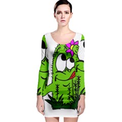 Cactus Long Sleeve Bodycon Dress by IIPhotographyAndDesigns