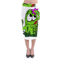 Cactus Midi Pencil Skirt by IIPhotographyAndDesigns