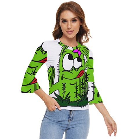 Cactus Bell Sleeve Top by IIPhotographyAndDesigns