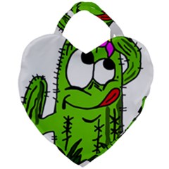 Cactus Giant Heart Shaped Tote by IIPhotographyAndDesigns