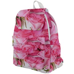 Magenta Bouquet Top Flap Backpack by kaleidomarblingart