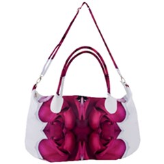 Diagonal Magenta Bouquet Removal Strap Handbag by kaleidomarblingart