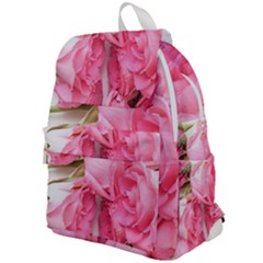 Scattered Magenta Roses Top Flap Backpack by kaleidomarblingart