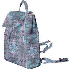 Turquoise Pink Module  Buckle Everyday Backpack by kaleidomarblingart