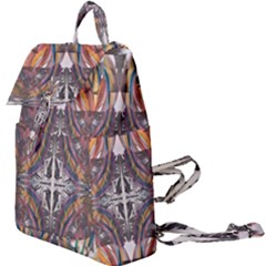 Mixed Media Symmetry Buckle Everyday Backpack by kaleidomarblingart