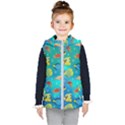 Cheerful And Bright Fish Swim In The Water Kids  Hooded Puffer Vest View1