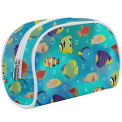 Cheerful And Bright Fish Swim In The Water Make Up Case (large) by SychEva