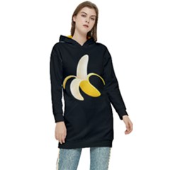 Banana Women s Long Oversized Pullover Hoodie by snackkingdom