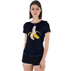 Banana Back Cut Out Sport Tee by snackkingdom