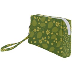 Folk Flowers Pattern Floral Surface Design  Wristlet Pouch Bag (small) by Eskimos