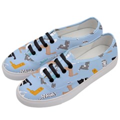 Unusual And Funny Tetris Cats Women s Classic Low Top Sneakers by SychEva