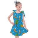 Red Fox In The Forest Kids  Tie Up Tunic Dress View1