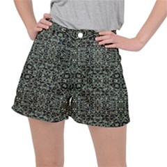 Initricate Ornate Abstract Print Ripstop Shorts by dflcprintsclothing