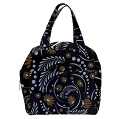 Folk Flowers Pattern Boxy Hand Bag by Eskimos