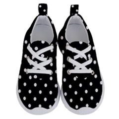 1950 Black White Dots Running Shoes by SomethingForEveryone