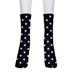 1950 Black White Dots Men s Crew Socks by SomethingForEveryone