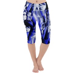 Glacial Speeds Lightweight Velour Cropped Yoga Leggings by MRNStudios
