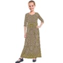 Pearls With A Beautiful Luster And A Star Of Pearls Kids  Quarter Sleeve Maxi Dress View1