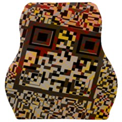 Root Humanity Bar And Qr Code Flash Orange And Purple Car Seat Velour Cushion  by WetdryvacsLair