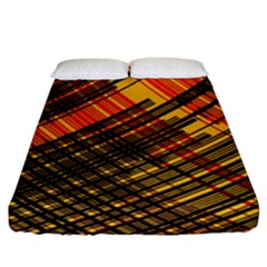 Root Humanity Orange Yellow And Black Fitted Sheet (king Size) by WetdryvacsLair