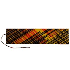 Root Humanity Orange Yellow And Black Roll Up Canvas Pencil Holder (l) by WetdryvacsLair