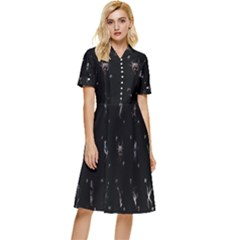 Sequence Card Collection Button Top Knee Length Dress by WetdryvacsLair