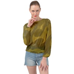 Olives Banded Bottom Chiffon Top by kiernankallan