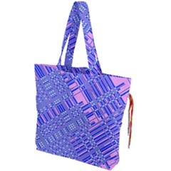 Root Humanity Barcode Purple Pink And Galuboi Drawstring Tote Bag by WetdryvacsLair