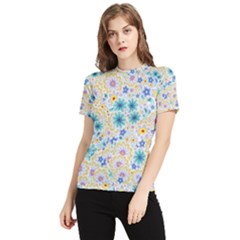 Flower Bomb 2 Women s Short Sleeve Rash Guard by PatternFactory