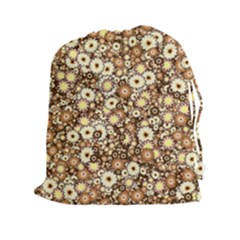 Flower Bomb 3b Drawstring Pouch (2xl) by PatternFactory