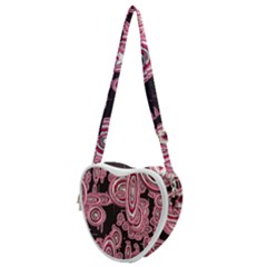 Concentric Circles C Heart Shoulder Bag by PatternFactory