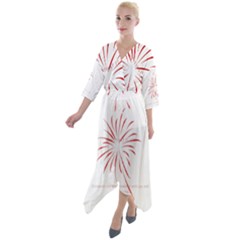 20210801 151424 0000 Photo 1607517624237 Quarter Sleeve Wrap Front Maxi Dress by Basab896