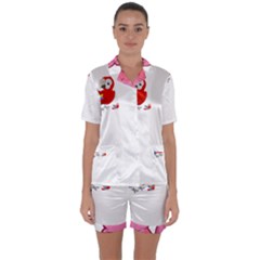 Untitled Design (5) Photo 1607517624237 Satin Short Sleeve Pajamas Set by Basab896