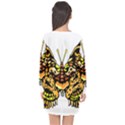 Bigcat Butterfly Long Sleeve Chiffon Shift Dress  View2