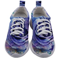 Watercolor-rose-flower-romantic Kids Athletic Shoes by Sapixe