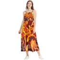 Fire-burn-charcoal-flame-heat-hot Boho Sleeveless Summer Dress View1