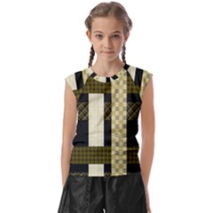 Art-stripes-pattern-design-lines Kids  Raglan Cap Sleeve Tee by Sapixe