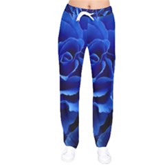 Roses-flowers-plant-romance Women Velvet Drawstring Pants by Sapixe