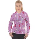 Juicy Strawberries Women s Overhead Hoodie View1