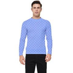 Soft Pattern Blue Men s Long Sleeve Rash Guard by PatternFactory