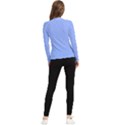 Soft Pattern Blue Women s Long Sleeve Rash Guard View2