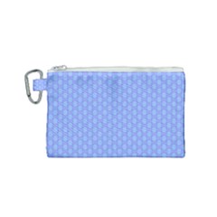 Soft Pattern Blue Canvas Cosmetic Bag (small) by PatternFactory