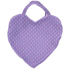 Soft Pattern Lilac Giant Heart Shaped Tote by PatternFactory