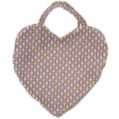 Soft Pattern Rose Giant Heart Shaped Tote by PatternFactory