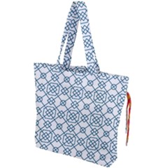 Arabic Vector Seamless Pattern Drawstring Tote Bag by webstylecreations