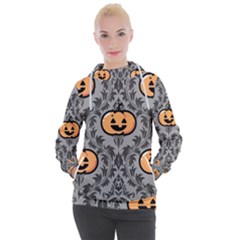 Pumpkin Pattern Women s Hooded Pullover by NerdySparkleGoth