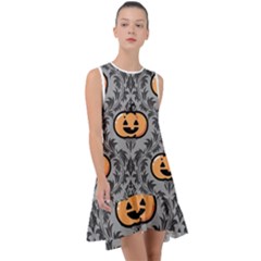 Pumpkin Pattern Frill Swing Dress by NerdySparkleGoth