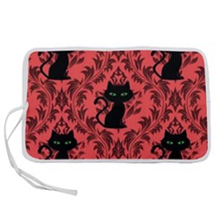 Cat Pattern Pen Storage Case (l) by NerdySparkleGoth